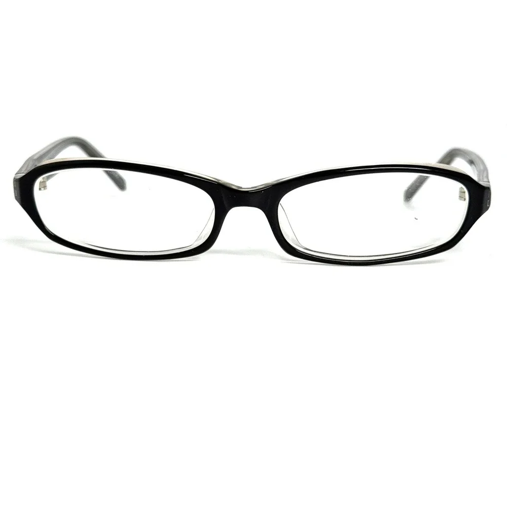 EyeBuyDirect HT066 Black Clear Oval Eyeglass Frames 50-16-135